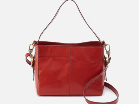 Hobo Render Small Crossbody Polished Leather - Brick Online Hot Sale