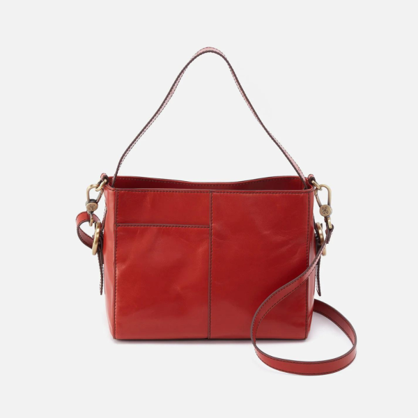 Hobo Render Small Crossbody Polished Leather - Brick Online Hot Sale