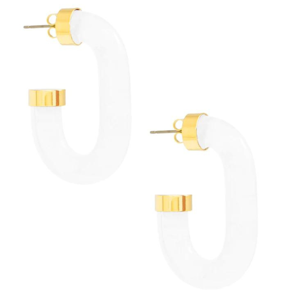 Zenzii Chunky Lucite Hoop Earring Online Hot Sale