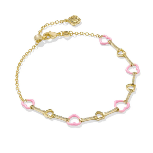 Kendra Scott Haisley Heart Delicate Chain Bracelet - Gold For Discount