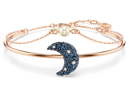 Swarovski Sublima Moon Bangle - Rose Gold Discount