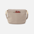 Hobo Fern Foldover Messenger Pebbled Leather - Taupe Online Hot Sale