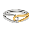 Brighton Interlok Curve 2Tone Hinge Bangle For Sale