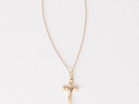 Leslie Curtis Martha Cross and Heart Necklace on Sale