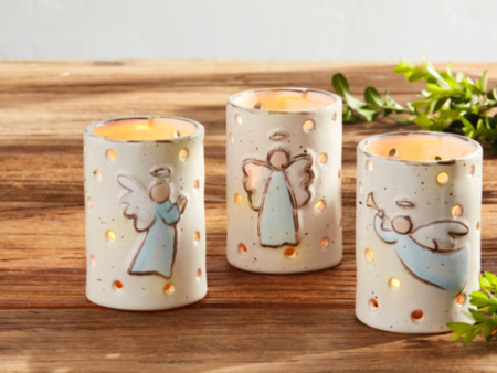 Mud Pie Farmhouse Angel Votive For Sale