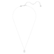 Swarovski Dextera Round Pendant Necklace - White Rhodium on Sale