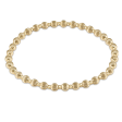 Enewton Dignity Grateful Pattern Gold 4mm Bead Bracelet Hot on Sale