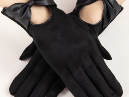 Bow Leatherette Gloves Supply