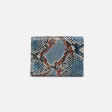 Hobo Robin Compact Wallet Printed Leather - Blue Tempest Supply