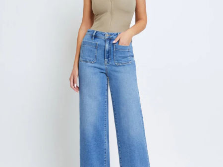 Hidden Nori High Waist Wide Leg Jean Sale