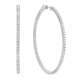 Crislu Medium Pave Hoop Earrings Supply