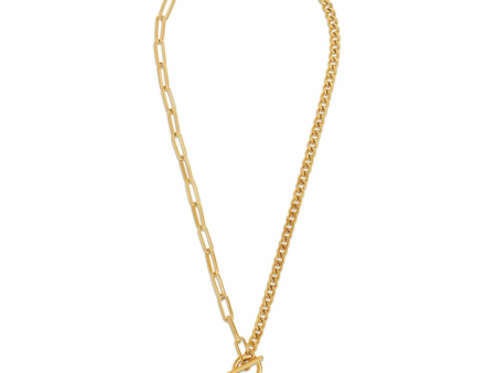 Ellie Vail Stacie Toggle Chain Coin Necklace - Gold Cheap