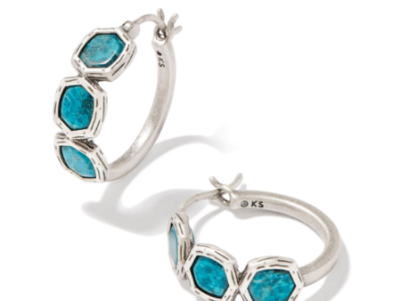 Kendra Scott Maura Hoop Earrings - Vintage Silver Online now