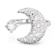 Swarovski Sublima Open Moon Ring - Silver - 55 7 For Discount