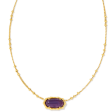 Kendra Scott Elisa Bamboo Frame Necklace - Gold Sale