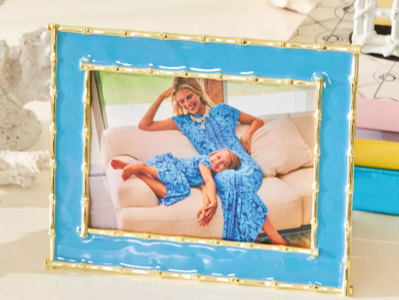 Lilly Pulitzer Large Picture Frame - Bamboo Enamel on Sale