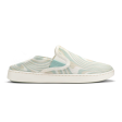 Olukai Pehuea Slip Ons - Bright White Swirl on Sale