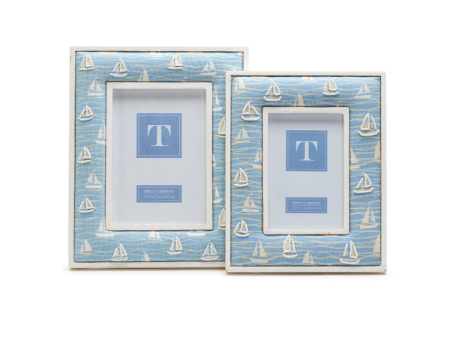 Two s Company Sailboat Photo Frame Hot on Sale