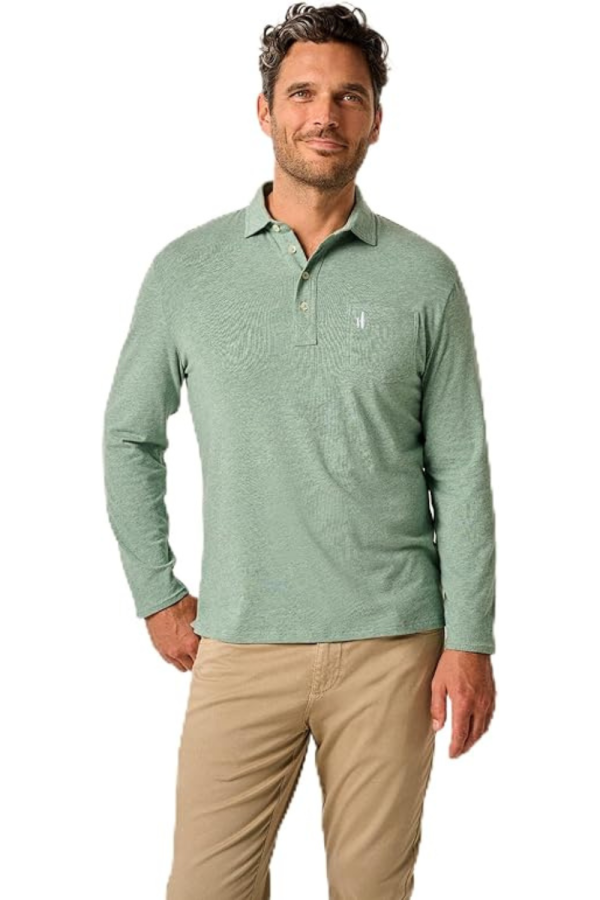 Johnnie-O Cutler Longsleeve Polo - Caper Online Hot Sale