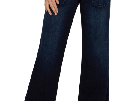 Liverpool Patch Pocket Wide Leg Jeans - Summit Lake Fashion