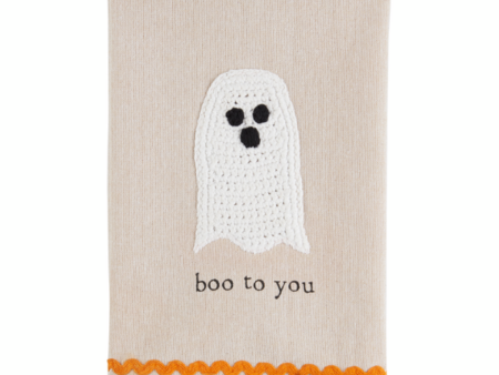 Mud Pie Halloween Crochet Towel Discount