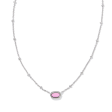 Kendra Scott Mini Elisa Satellite Necklace - Rhodium Online Hot Sale