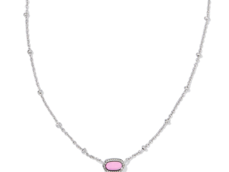 Kendra Scott Mini Elisa Satellite Necklace - Rhodium Online Hot Sale