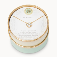 Spartina Sea La Vie Blessed Crystal Clover Necklace Hot on Sale