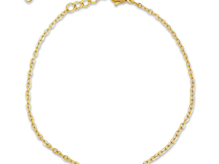 Ellie Vail Shayla Dainty Pearl Chain Bracelet Discount