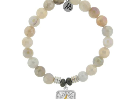 T. Jazelle Lightning Bolt Charm Bracelet - Moonstone Hot on Sale