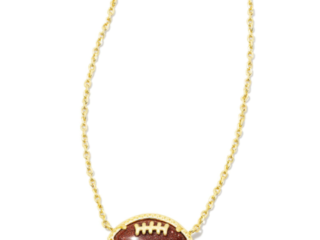 Kendra Scott Football Short Pendant Necklace - Gold For Cheap