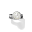 Brighton Pebble Dot Pearl Wide Band Ring Cheap