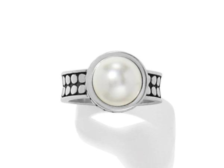 Brighton Pebble Dot Pearl Wide Band Ring Cheap