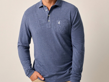 Johnnie-O Cutler Longsleeve Polo - Oceanside on Sale