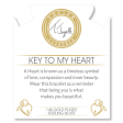 T. Jazelle Key to my Heart Charm Bracelet - Peach Moonstone Supply