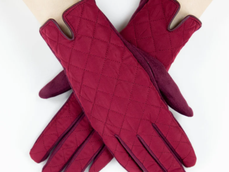 Quilted Solid Gloves Online Sale