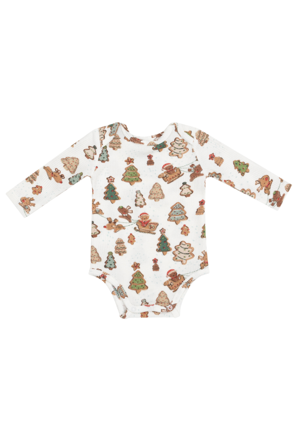 Angel Dear Gingerbread Sleigh Ride Long-sleeved Bodysuit For Sale