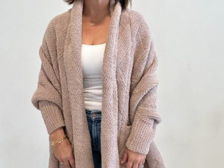 CozyChic Cable Weave Blanket Wrap - Willow Sale