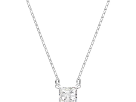 Swarovski Attract Square Necklace - Silver Hot on Sale