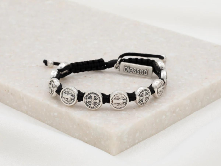 My Saint My Hero Benedictine Blessing Bracelet - Silver Supply