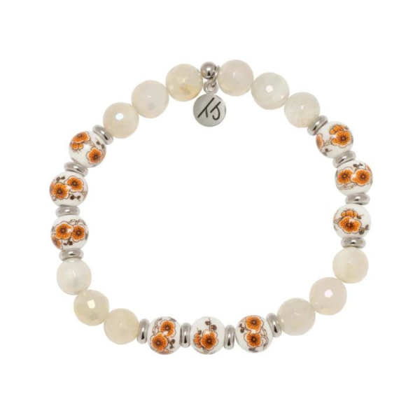 T. Jazelle Floral Moments Bead Bracelet - Lilly Moonstone Online now