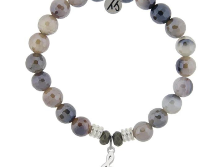 T. Jazelle Music Note Charm Bracelet - Storm Agate Online Hot Sale