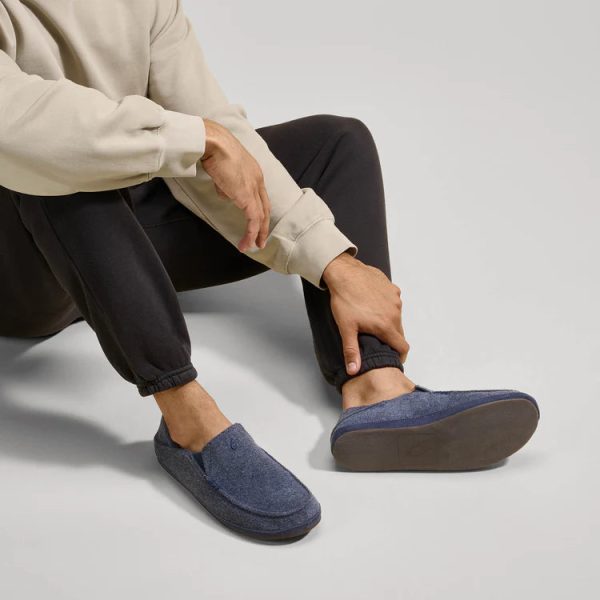 Olukai Moloā Hulu Slippers - Mood Indigo Sale