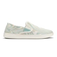 Olukai Pehuea Slip Ons - Bright White Swirl on Sale