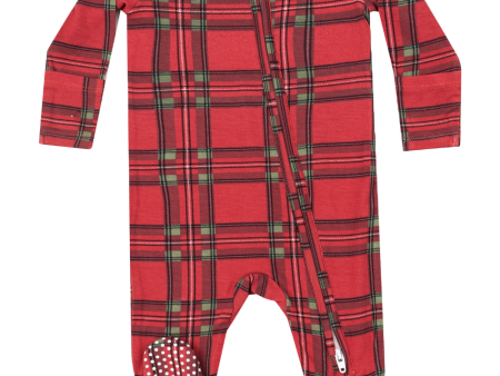 Angel Dear Vintage Holiday Plaid 2 Way Zipper Footie Online Sale