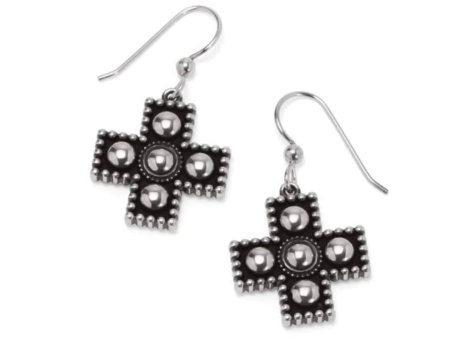 Brighton Pretty Tough Small Cross Earrings Cheap