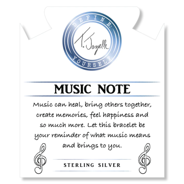 T. Jazelle Music Note Charm Bracelet - Storm Agate Online Hot Sale