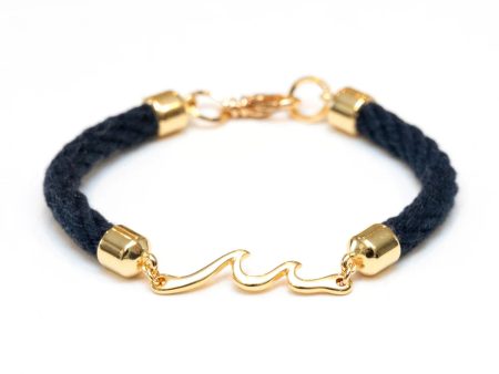 Allison Cole Madaket Bracelet - Navy Gold Discount