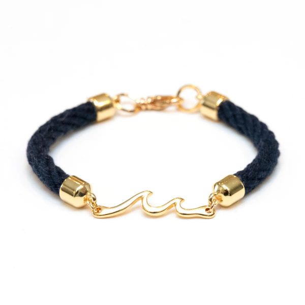 Allison Cole Madaket Bracelet - Navy Gold Discount