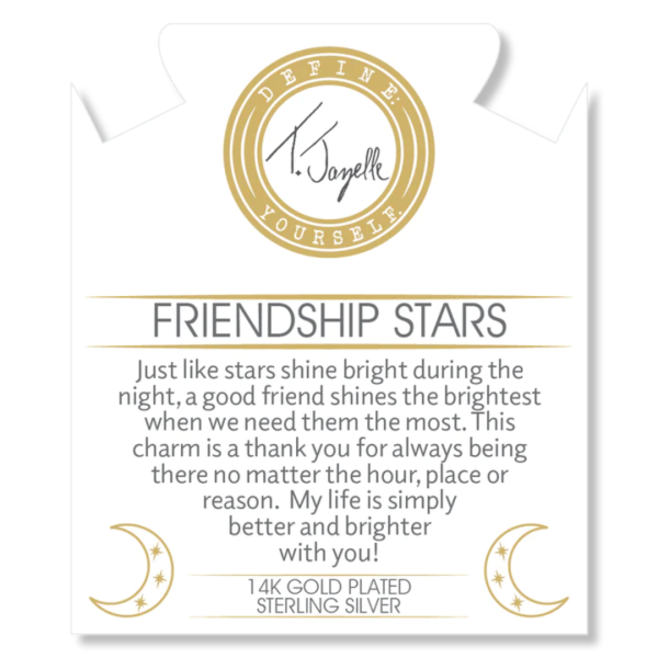 T. Jazelle Friendship Stars Charm Bracelet - Australian Agate For Cheap